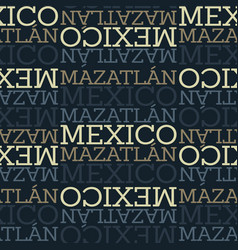 Mazatlan Mexico Seamless Pattern