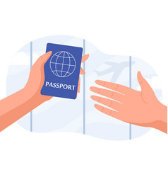 Hand Giving Passport