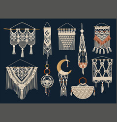 Handcrafted Macrame Icon Set