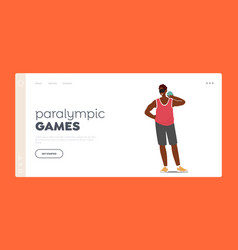 Paralympic Games Landing Page Template Blind