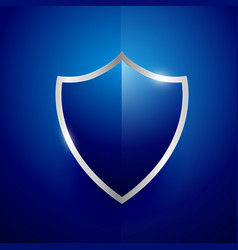 Security Label Badge Design In Blue Color