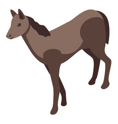 Horse Icon Isometric Hipodrome Animal