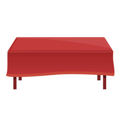 Red Holiday Table Icon Cartoon Style