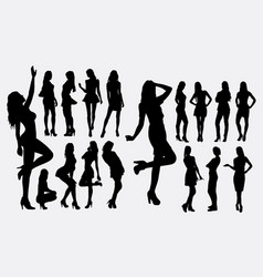 Sexy Girl Pose Silhouettes