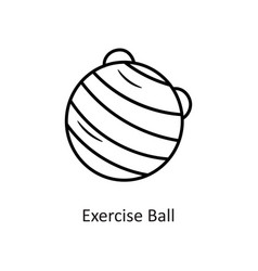 Exercise Ball Outline Icon Design