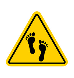 Foot Print Human Sign Track Walking Design Icon