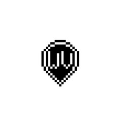 Wv Pixel Art Initial Logo