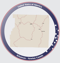 Map Newton County In Arkansas