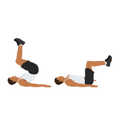 Reverse Crunch Exercise Flat