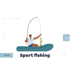 Sport Fishing Landing Page For Online Club