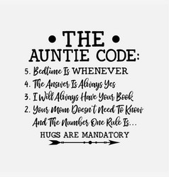 Womens The Auntie Code