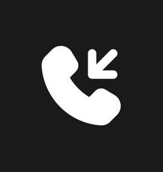 Incoming Call Dark Mode Glyph Ui Icon