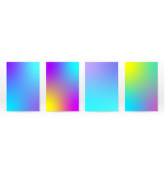 Minimal Poster Pastel Soft Rainbow Gradient Set