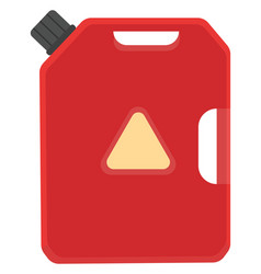 Red Fuel Tank On A White Background