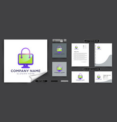 Shop Bag And Monitor Lcd Online Logo Ideas