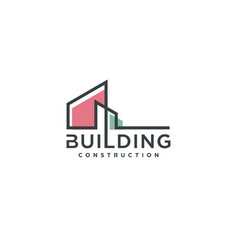 Building Logo Design With Modern Minimalist