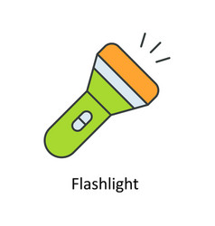 Flashlight Fill Outlline Icons Simple St