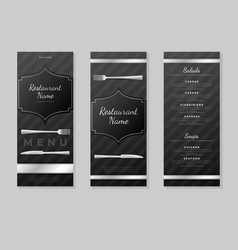 Luxury Food Menu Design Restaurant Brochure Cover