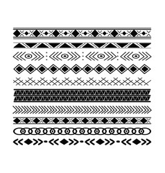 Set Tribal Ethnic Arrow Dividers Native Indian