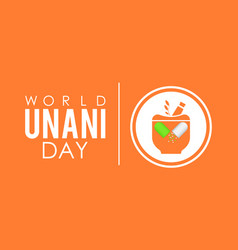 World Unani Day Herbal Concept Template