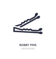 Bobby Pins Icon On White Background Simple