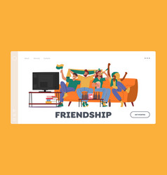 Friendship Landing Page Template Home Fun Party