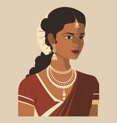 Indian Woman In Traditional Costume Retro