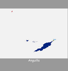 Anguilla Map Flag