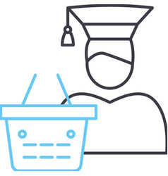 Consumer Learning Line Icon Outline Symbol