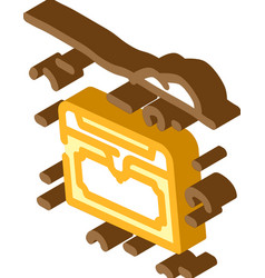 Buried Treasure Isometric Icon