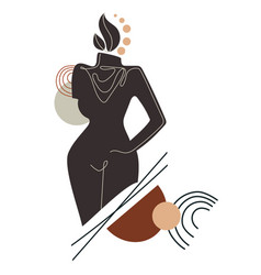 Contemporary Abstract Female Figure Silhouette