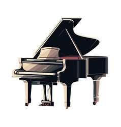 Grand Piano With Classical Style