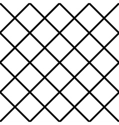 Black square diamond grid white background Vector Image