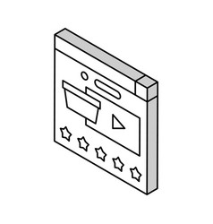 Product Review Isometric Icon