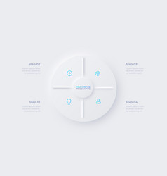 Circle Diagram Divided Into 4 Sectors Design