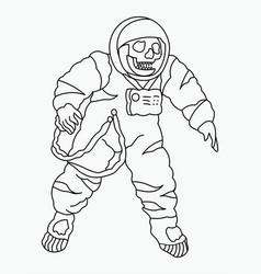 Astronaut Skeleton In A Space Suit