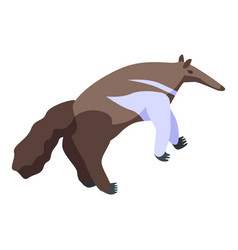 Cute Anteater Icon Isometric Giant Baby