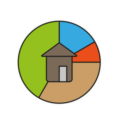 Realty Diagram Icon Eps 10