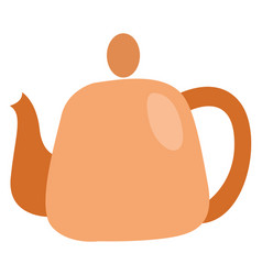 China Teapot On A White Background