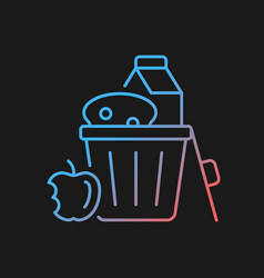 Food Misuse Gradient Icon For Dark Theme