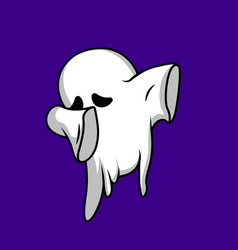 Cute Ghost Dabbing Cartoon Icon