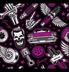 Hot Rod Seamless Background