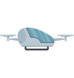 Innovative Drone Taxi Icon Flat Isolated