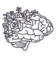 Brain And Flowers Stroke