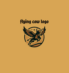 Logo Design Of Flying Cow Flat