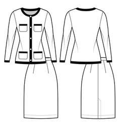 Set Suit Chanel - Style - Classic Skirt