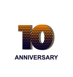 10 Year Anniversary Template Design