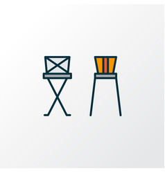 Barstool Icon Colored Line Symbol Premium Quality