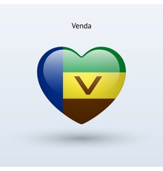 Love Venda Symbol Heart Flag Icon