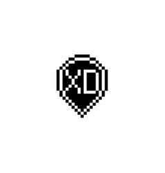 Xd Pixel Art Initial Logo